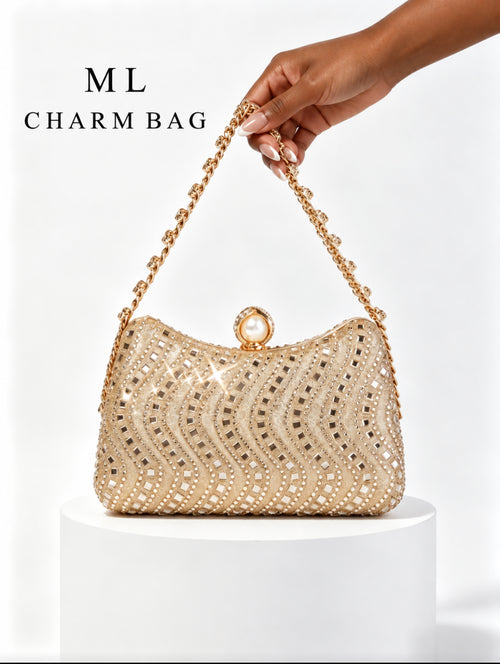 Clutch Bag and Jewelry Set