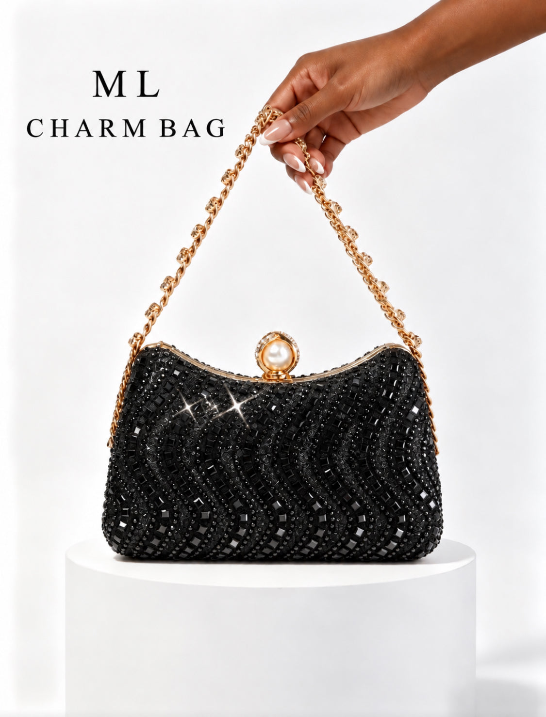 Clutch Bag and Jewelry Set
